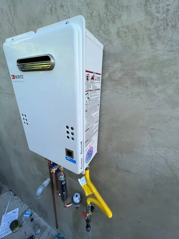 Tankless water heater installation for Sutton Terrace homes